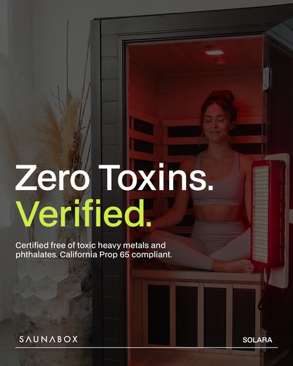 SaunaBox® Solara 1-Person Full Spectrum Infrared Sauna