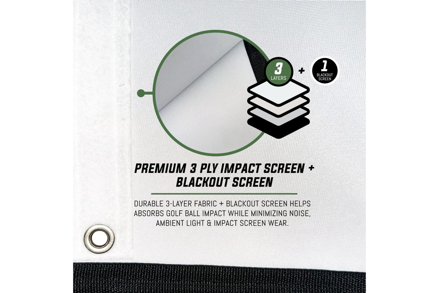 The SportScreen Vanish Series Retractable Golf Enclosure