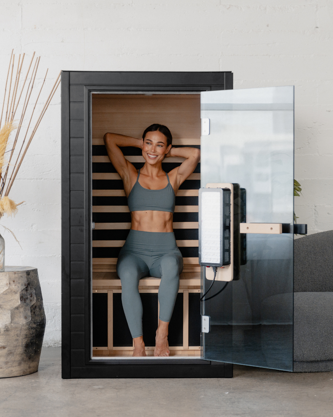 SaunaBox® Solara 1-Person Full Spectrum Infrared Sauna