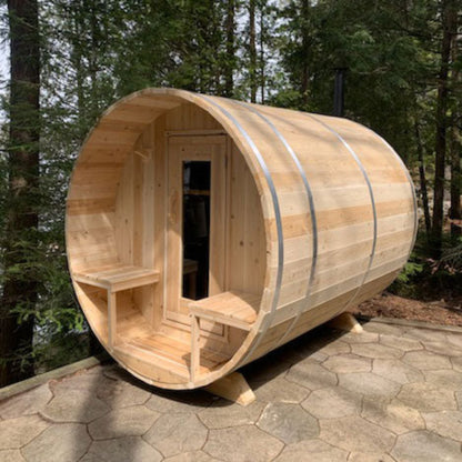 Serenity Barrel Sauna | Canadian Timber Collection Outdoor Cedar Sauna