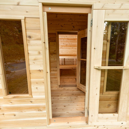 Georgian Cabin Sauna with Changeroom | Canadian Timber Collection