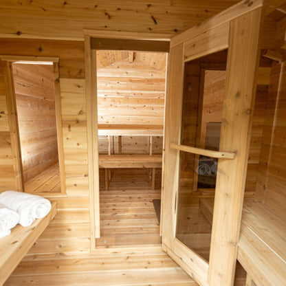 Georgian Cabin Sauna with Changeroom | Canadian Timber Collection