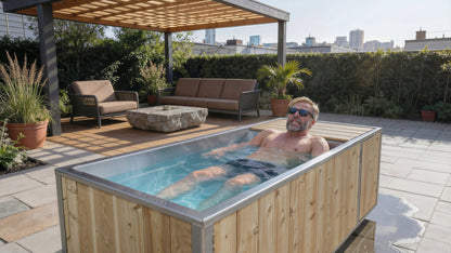 Flow Plunge Tub by LeisureCraft | Integrated Chiller Cold Plunge