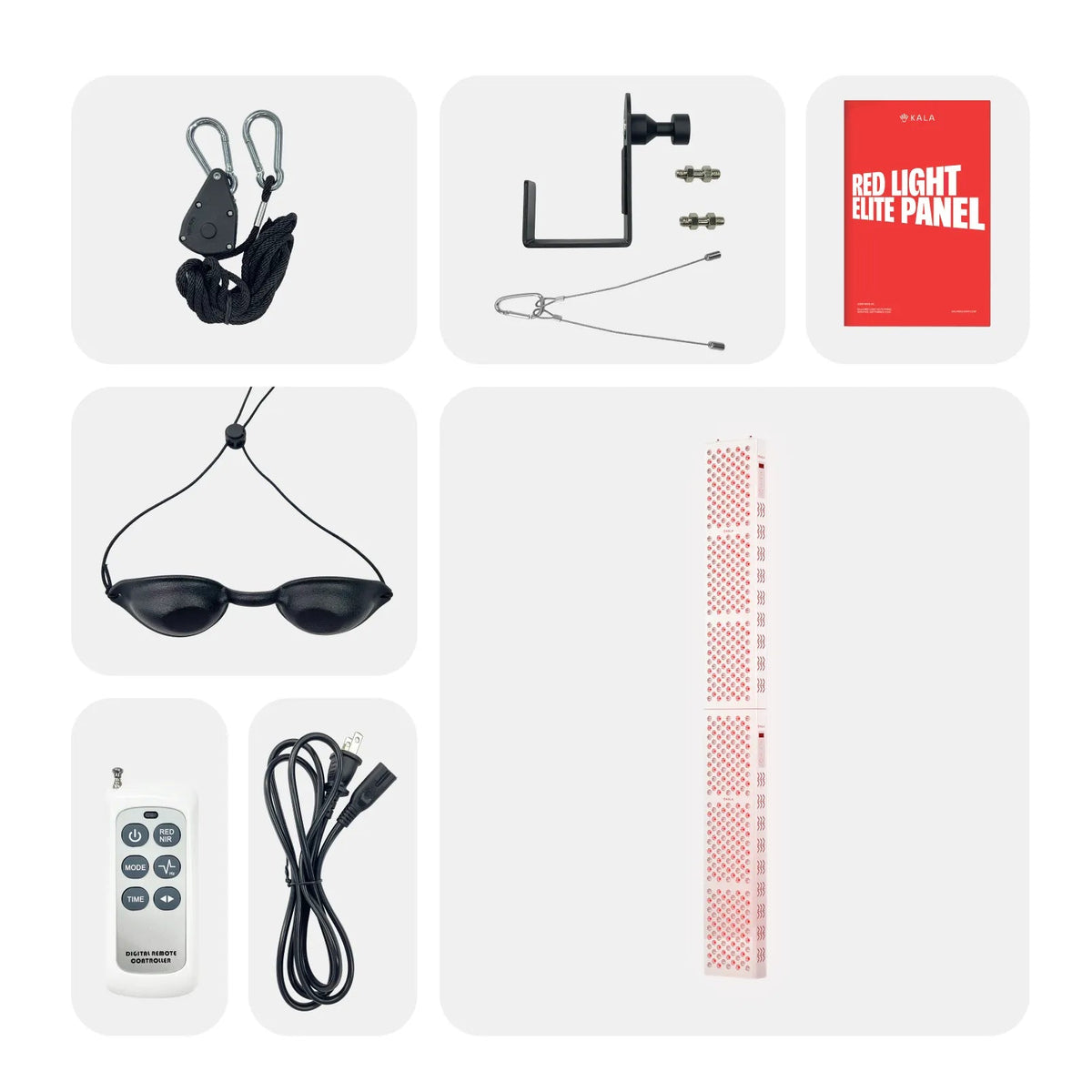 Kala Elite Duo Panel included accessories and components