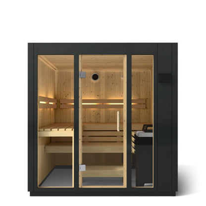 KOHLER C1 Indoor Sauna Kit | Graphite Grey | Up to 5 Persons