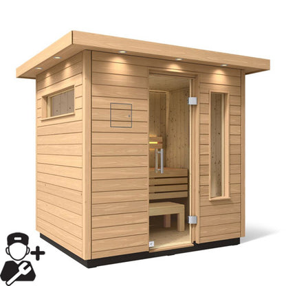 KOHLER C2 Outdoor Sauna Kit | Douglas Fir | Up to 6 Personss