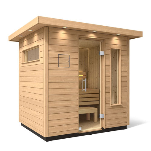 Kohler C2 Outdoor Sauna Kit, Douglas Fir, Up to 6 Persons