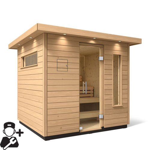 KOHLER C2 Outdoor Sauna Kit | Douglas Fir | Up to 6 Persons