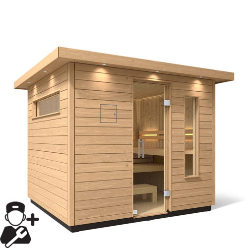 KOHLER C2 Outdoor Sauna Kit | Douglas Fir | Up to 6 Persons