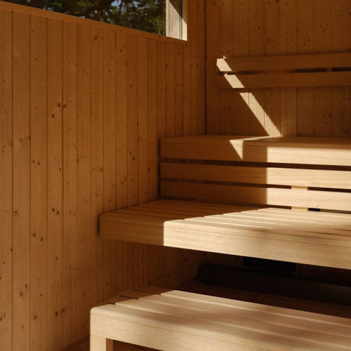 KOHLER C2 Outdoor Sauna Kit | Weathered Grey Spruce | Up to 6 Persons