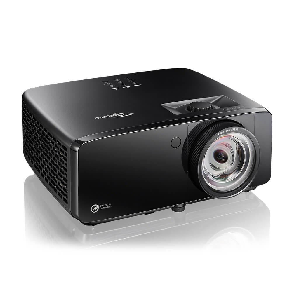 Optoma ZK521ST-B 5000L 4K UHD Short Throw Laser Projector, Black