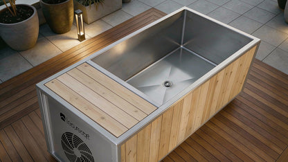 Flow Plunge Tub by LeisureCraft | Integrated Chiller Cold Plunge