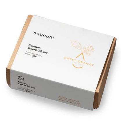 Saunum Sweet Orange Aroma Oil Set