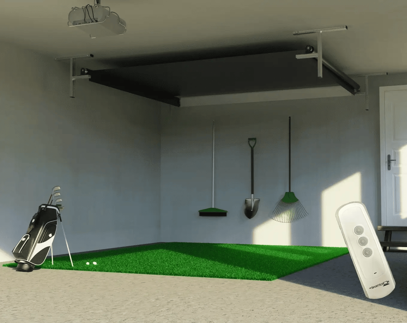 The SportScreen Vanish Series Retractable Golf Enclosure