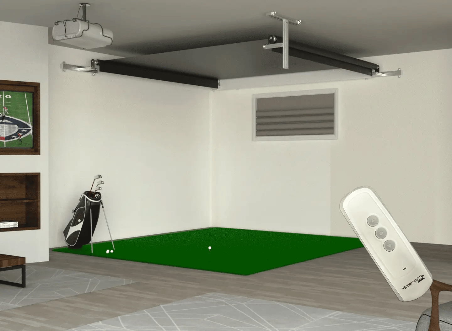 The SportScreen Vanish Series Retractable Golf Enclosure
