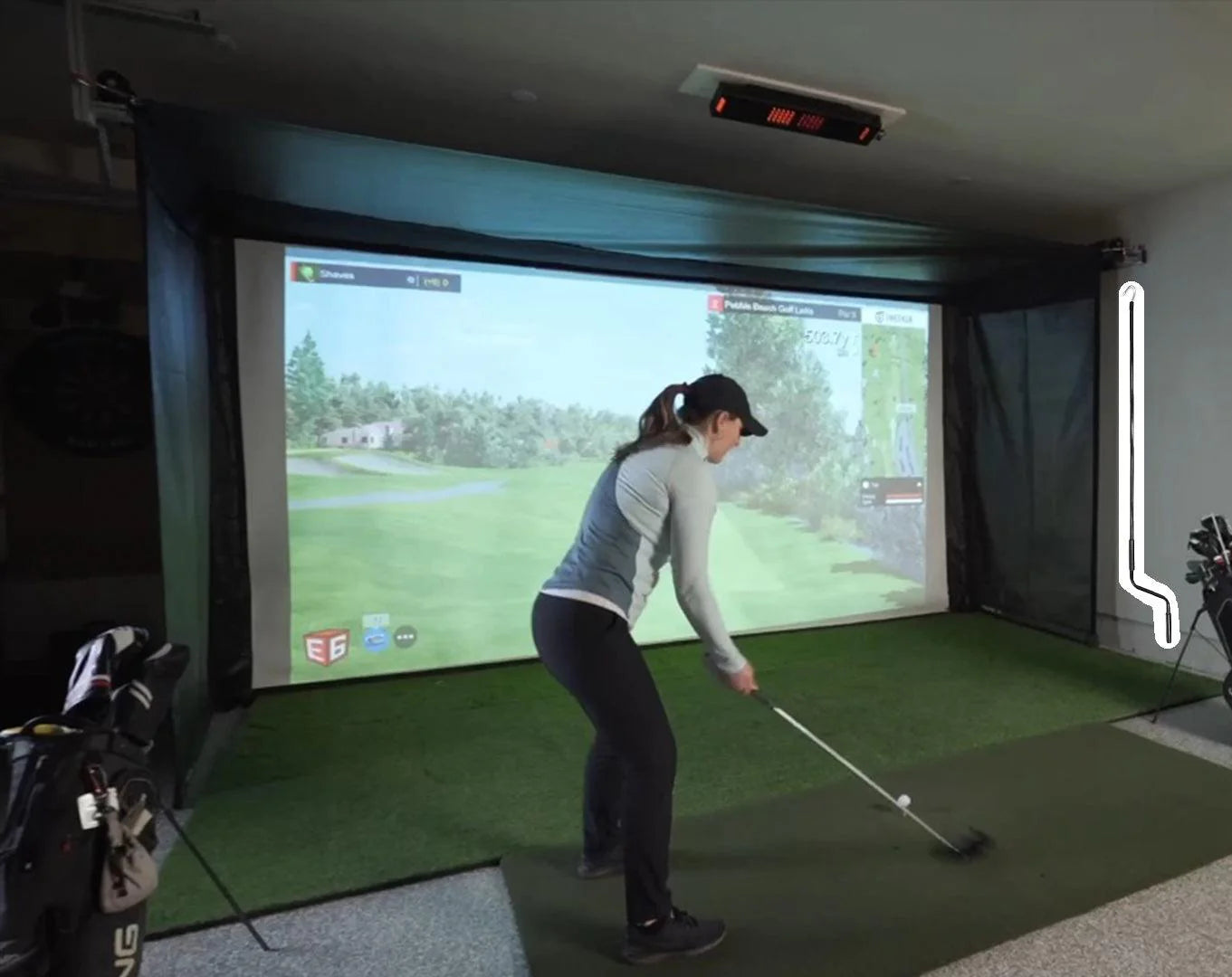The SportScreen Vanish Series Retractable Golf Enclosure