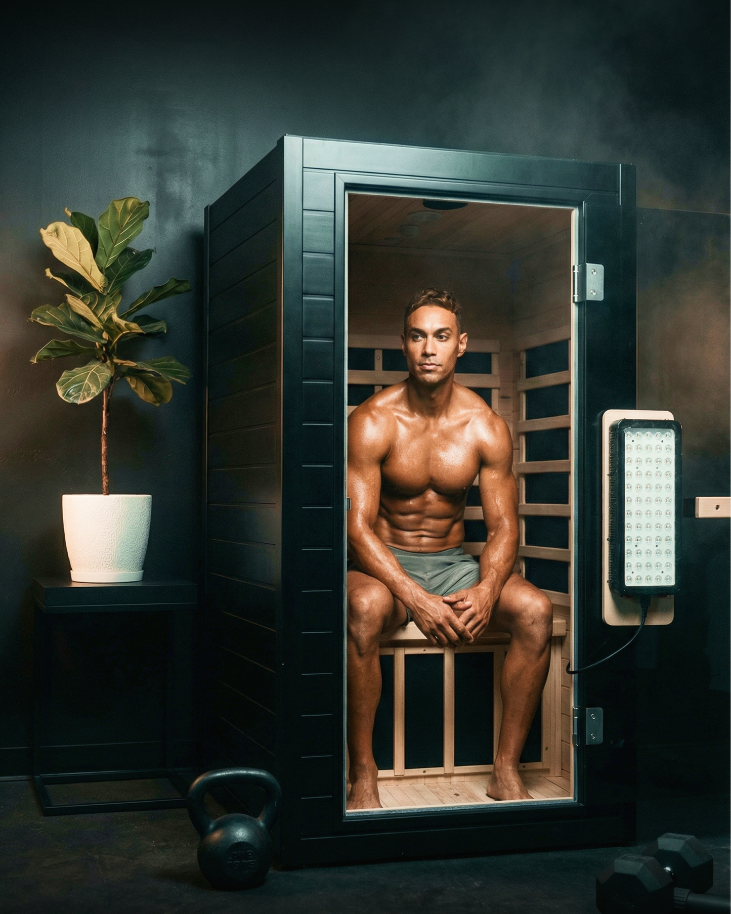 SaunaBox® Solara 1-Person Full Spectrum Infrared Sauna