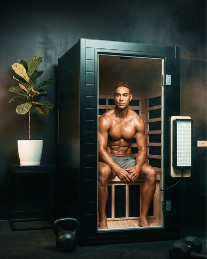 SaunaBox® Solara 1-Person Full Spectrum Infrared Sauna