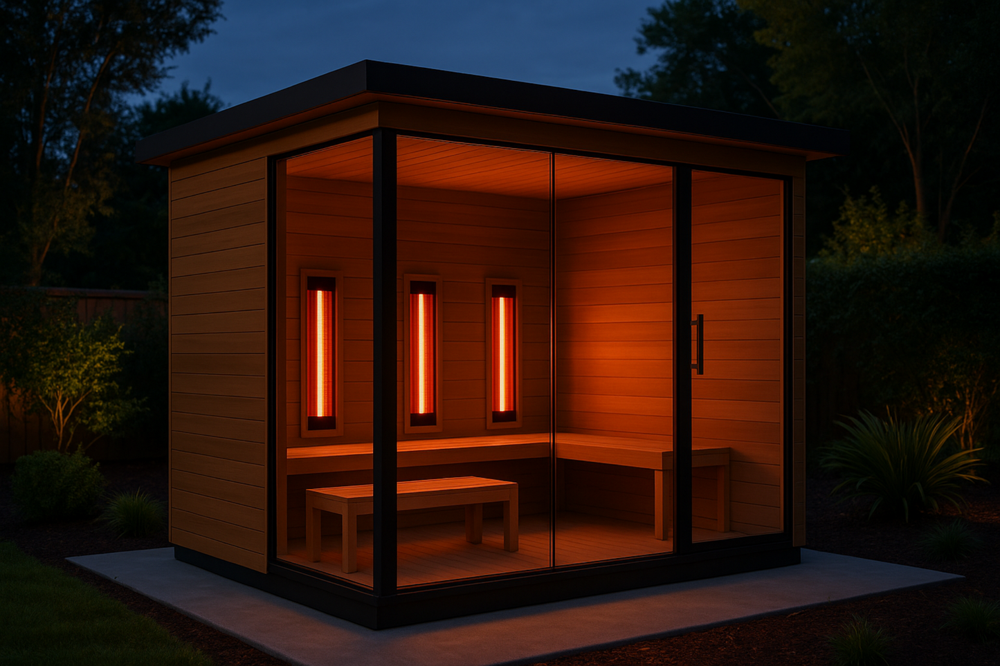 infrared sauna outdoors