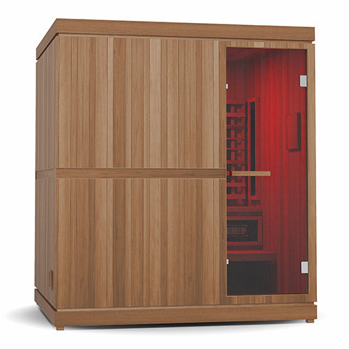Finnmark FD-5 Trinity XL 4-Person Infrared & Steam Sauna Combo | Home Hybrid Sauna