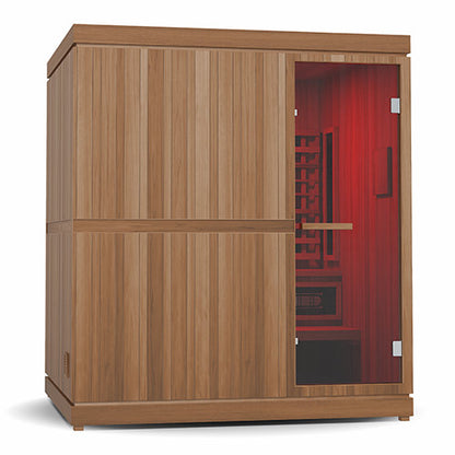 Finnmark FD-5 Trinity XL 4-Person Infrared & Steam Sauna Combo | Home Hybrid Sauna