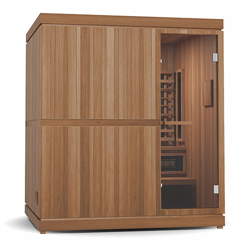 Finnmark FD-5 Trinity XL 4-Person Infrared & Steam Sauna Combo | Home Hybrid Sauna