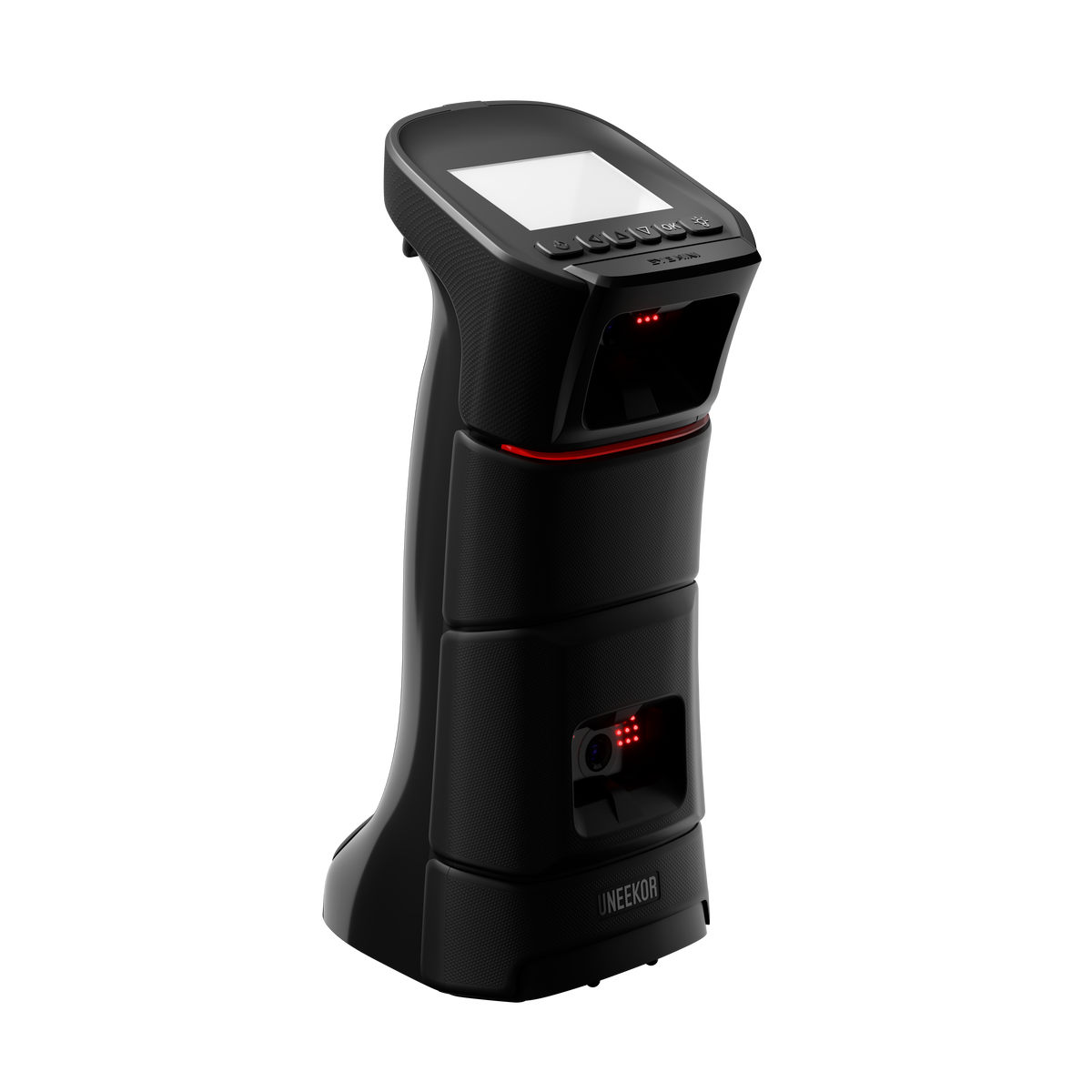 Uneekor EYE MINI launch monitor angled view